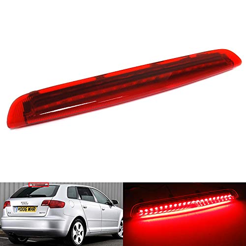 Lente roja LED trasera de alto nivel centro tercer freno luz parada para 2004-2013 A3 MK2 8PA 5 puertas hatchback