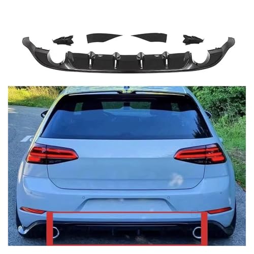 Diffuseur arrière Golf MK7.5 GTI lèvre arrière look rassemblement auto