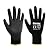 Ultra-Thin PU Coated Work Gloves-12 Pairs,Excellent Grip,Nylon Shell Black Polyurethane Coated Safety Work Gloves, Knit Wrist Cuff,Ideal for Light Duty Work. (Large)