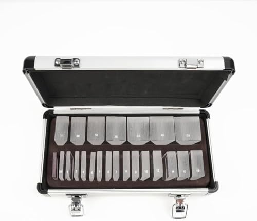 Optical Ophthalmic Prism Set, Ophthalmic Prism Kit with 22 Pcs Lens & Aluminum Box, Science Classroom Optics Kits