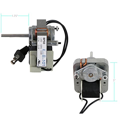 Kitchen Basics 101 Bath Bathroom Fan Replacement for Broan Nutone 50 CFM 663N, 663LN, 696N 99080216 S97012038 1172611 97