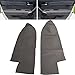 2Pcs Gray Front Door Panels Armrest Leather Cover Replacement for 2007-2012 CR-V CRV