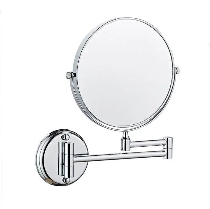 ELECRANGE LED Makeup Mirror for Bathroom, Shaving Mirror with Light, Magnifying Mirror for Bathroom LED, 10X Magnifying Dual Side Foldable Mirror (8 Inch, Chrome) (Silver Chrome)-image-26