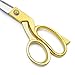 SUNLAND Professional Stainless Steel Heavy Duty Tailor Scissors (10 inch, gold hadle)