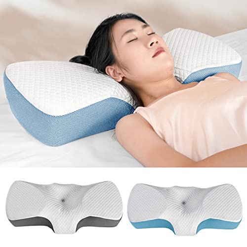 Areclern Cervical Pillows For Side Sleeping Support And Neck Pain Relief Memory Foam Neck Pillow Built-In Zipper Ergonomic Pillow 3 Partitions Sleep Neck Pillow For Shoulder Pain Relief Sleeping Whi #TOP1