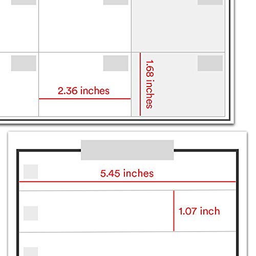 image for Lushleaf Designs Magnetic Dry Erase Whiteboard Calendar - 11x17 Inches
