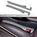 IHOTDER Super Flexible Car Seat Gap Filler,Durable Car Organizer Between Seats for Tightly Filling Seat Gaps,Universal CCar Side Seat Gap Filler CCar Accessories for Women & Men (Gray/2PCS)…