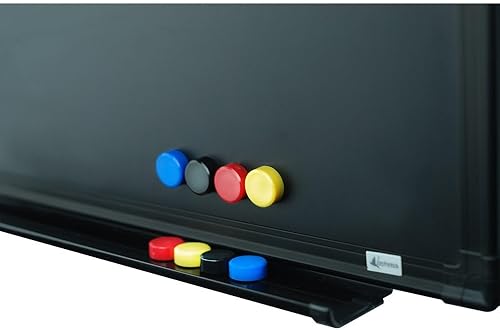 Miniatura 7 de Lockways - Pizarra magnética negra - Pizarra de anuncios magnéticos, Negro