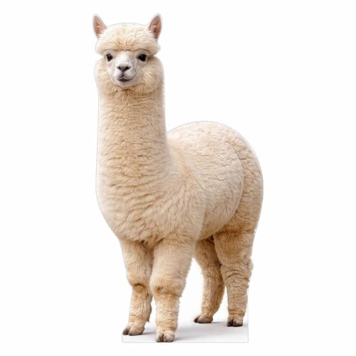 ATOZSIGN Life Size Alpaca Cutout 3 ft Animal Themed Party Decoration for Birthday and Themed Party