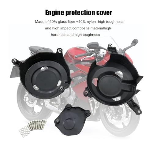 Cubiertas protección motor para Trident 660 modelos 2021 a 2024 6