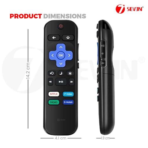 Image of 7SEVEN Compatible with TCL RokuFire Stick Remote Control Match Exactly to Replicate The Functions of The Original Remote