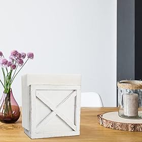 Karisky Farmhouse Napkin Holder for Table, Rustic Vintage Solid Wood Freestanding Napkin holder Dispenser for kitchen… 419mpNtPhBL. SS280