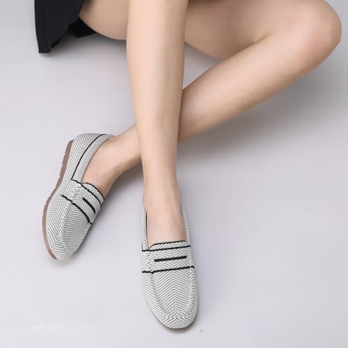 Image of Vespiero Loafers for Women Comfortable Slip on Work Flats Shoes Womens Dressy Casual Walking Shoes