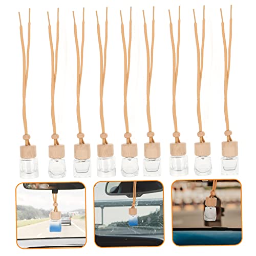 9 botellas de vidrio difusor aromático para auto miniatura 2