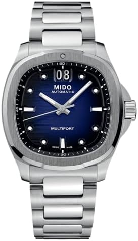 MIDO Multifort TV Big Date - Swiss Automatic Watch for Men - Blue Dial - Case 40mm - M0495261104100