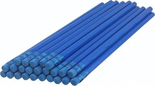 ezpencils - Lápices hexagonales azul con borrador x72 miniatura 2