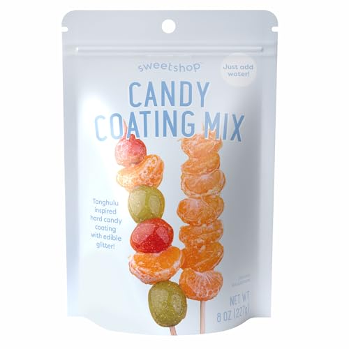 AC Sweetshop Candy Coating Mix, Tanghulu Candy Mix with Glitter, DIY Candy Making Kit, 8 oz