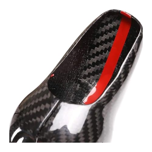 Garniture tête pommeau levier vitesse carbone pour réparer un intérieur usé de Macan - 2