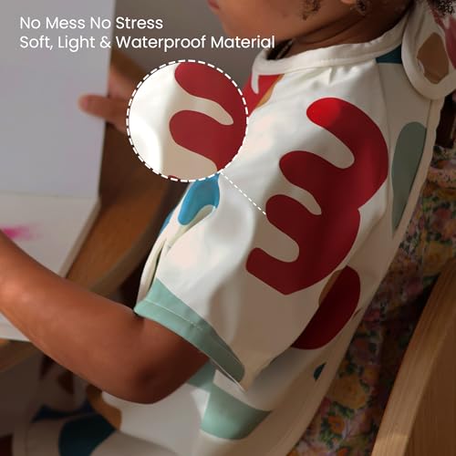 Beaba Bavaglino Per Neonato, Recupero, Impermeabile, Elastico, A Manica Lunga, Maniche Staccabili, Tasca Per Recupero, Facile Da Pulire, Evolutivo, Playful - 5