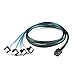 immagine 1YIWENTEC Mini SAS interno HD (host SFF-8643) a 90 gradi 4 SATA (Target) Hard Disk Cable (8643 SATA 90 gradi 0,5 M)