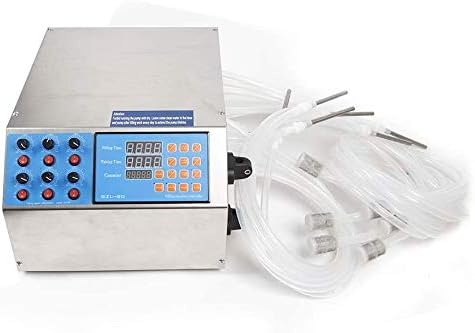 Miniatura 2 de Máquina de llenado de líquidos de 0.0-169.1 fl oz Boquillas de 6 cabezales Máquina de llenado de botellas de control digital semiautomático Máquina