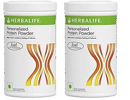 Herbalife Personalized Protein Powder For Muscles Gain & Weight Loss Plant-Based Protein |400 g, Plain, Pack of 2|