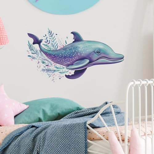 Vinilos Decorativos de Delfines Acuarela en Vinilo PVC miniatura 6