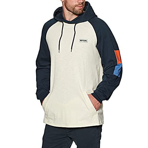 Rip Curl Surf Revival Hood - Camiseta de manga larga para hombre, azul marino, XL