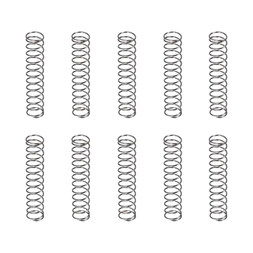 DTGN 0.5x6x30mm(DxODxL) Compression Spring - 30Pack - Good for Machinery - Spring Steel Extension Spring - Gray