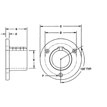 Hollaender 42-8 Round Base Flange Aluminum Magnesium 1-1/2 IPS (1.94 ID)