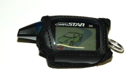 Black Leather Case for Compustar 2W-900FMR-5A or 2W-900FMR-2nd remote