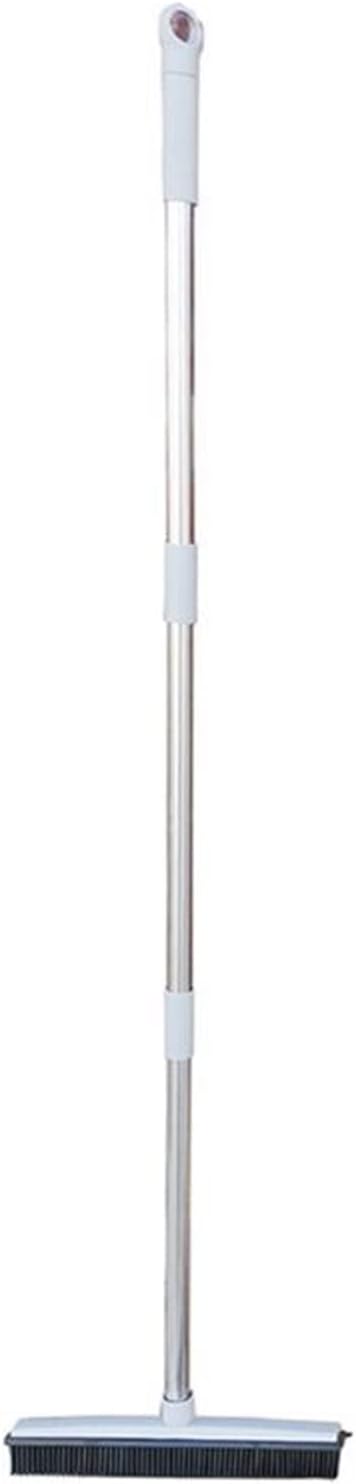 Broom and Dustpan/Broom Pet Hair Removal BroomTelescoping Handle That Extends Push Broom Carpet Sweeper Broom and Dustpan Combo (Color : White) (Light Grey)