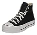 Converse Chucks Plateau Nero 560845C Chuck Taylor all Star Lift - Hi Nero Bianco Bianco, Taglia:37