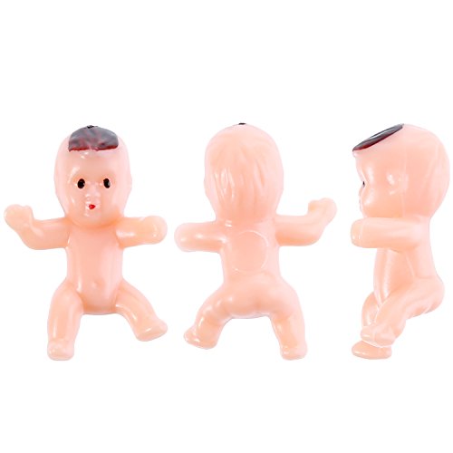 80 Pieces Mini Plastic Baby Favor Supplies For Baby Shower And Ice Cube Game, 1 Inch (Color 1, 80 Pieces) #TOP1