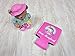 Tainada Neoprene Beer Beverage Drink Can Bottle Coolie Cooler Insulators Sleeve Cover Huggie Holder (2 pcs,Double Sided Printing) + One Absorbent Coaster (Unicorn Pink)
