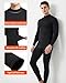 JZCreater Thermal Underwear for Men, Mens Long Johns Thermal Underwear Set, Fleece Lined Base Layer for Cold Weather