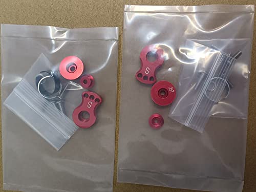 2 Sets Aluminum S(15Mm) 25T Adjustable Servo Saver Servo Arm For Trx-4 Axial Scx10 1/10 Rc Cars Helicopter Model Boat Upgrade Parts(Red) #TOP4