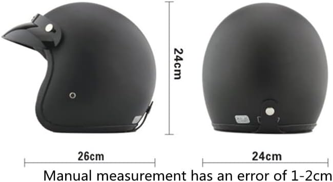 Miniatura 7 de Casco de motocicleta retro Harssidanzar 34 con cara abierta, estilo vintage para hombres y mujeres, aprobado por el Departamento de Transporte CU601