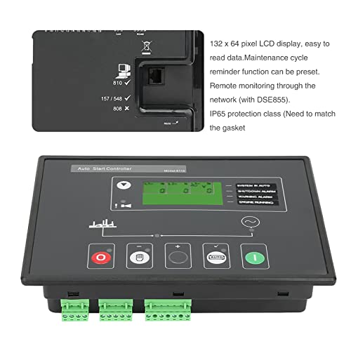 Painel de Controle do Gerador, Controlador Multifuncional para Exibição de Tempo e Tempo de Gravação