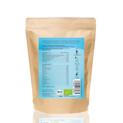 HANS Bio Molke-Protein 80% 1 kg Neutral – Bild 9