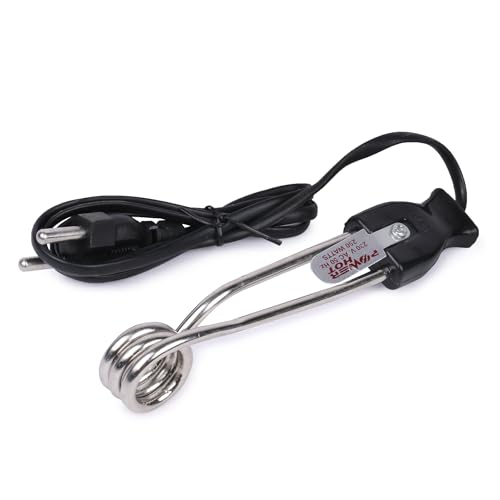 Image of Electric Milk Frother and Coffee Foam 240 Watts Mini Immersion Water Heater Rod, Nickel Plated, for Coffee, Tea, Boiling Small Quantities. 1 Pack