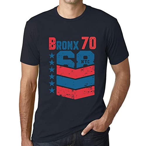 T-Shirt 70 Ans Bronx pour homme, un look vintage 1954 élégant et confortable en grande taille 5XL