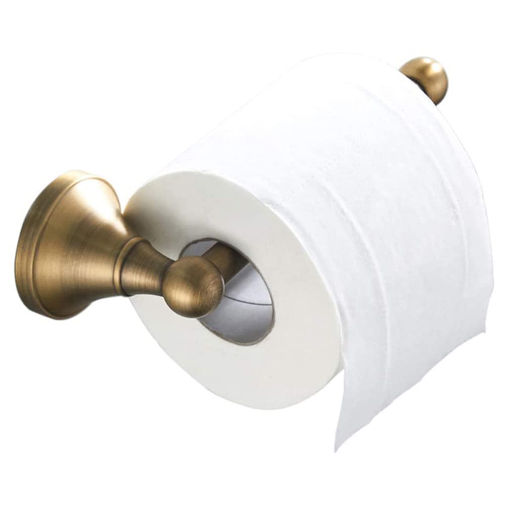 LSOAARRT Toilet Roll Holder Without Cover Antique Brass Bathroom Paper Tissue Bar Wall Mounted, 20 cm / 7.87 inches, Brushed Bronze (Brushed Bronze)