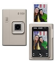 FUJIFILM INSTAX MINI LiPlay+ Hybrid Instant Camera & Smartphone Printer - Sand Beige