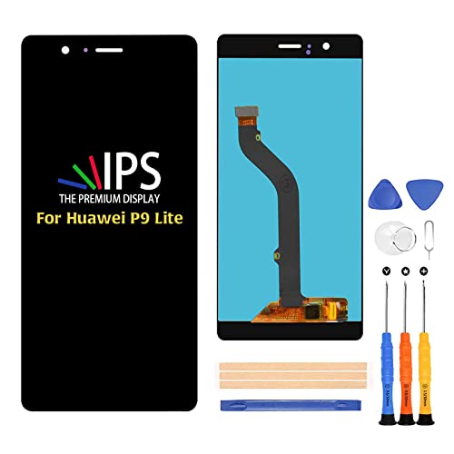 A-MIND LCD + TP Replacement for Huawei P9 Lite / G9 lite VNS-L21 / L22 / L23 / L31 / L53 Display Touch Screen Digitizer Glass Assembly, Can't Work on p9 lite 2017' (Black)