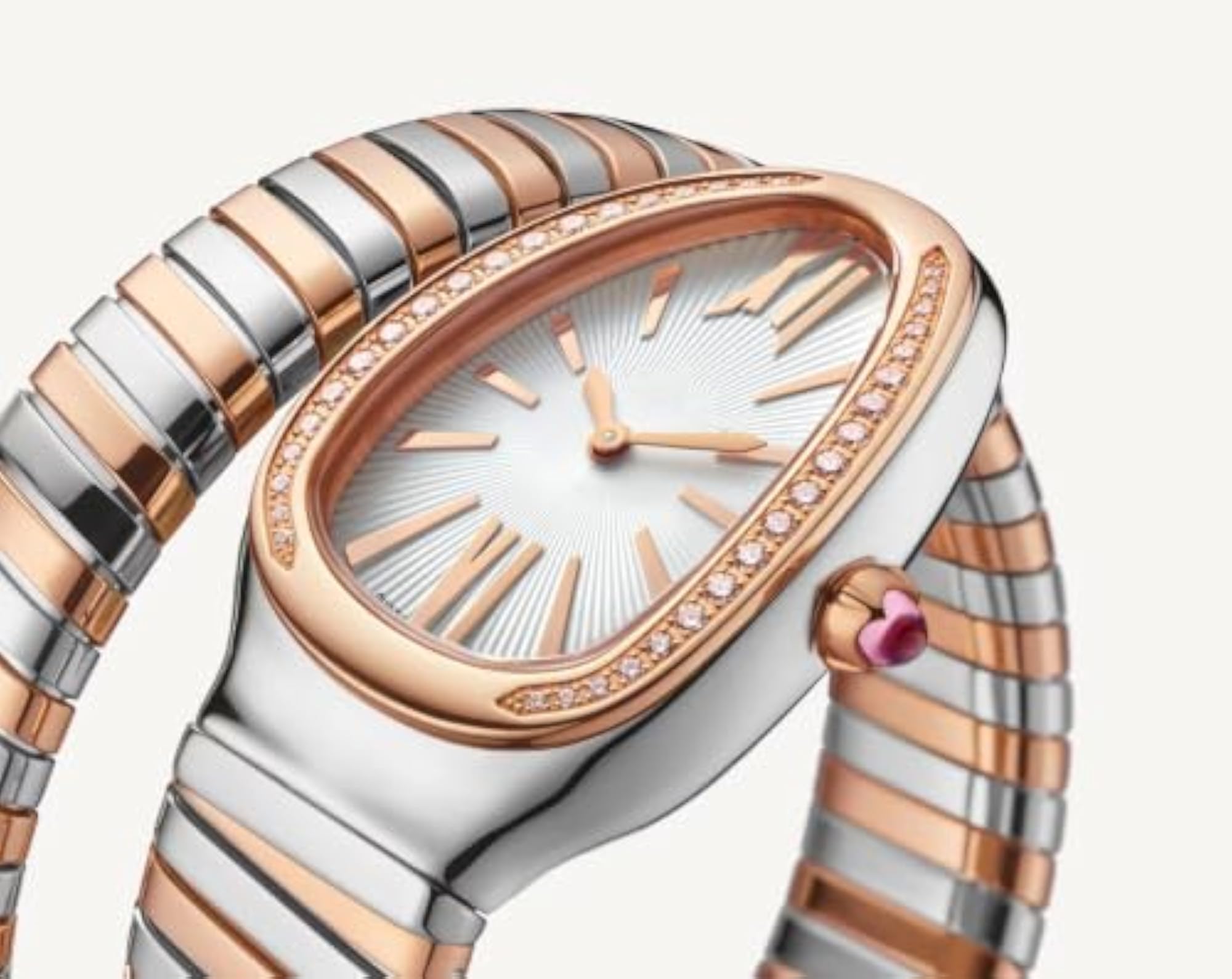 Women's Luxury Serpent Wrap Bracelet Watch, Fashionable