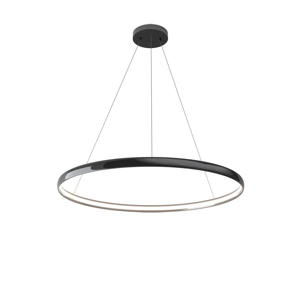 LED Ring Design Pendelleuchte 31W Hängelleuchte esstisch Pendellampe Hängellampe für Küche/Wohnzimmer/Büro/cafe/Arbeitszimmer Dimmbar Fernbedienung Ø50cm