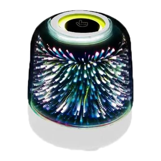 Caixa De Som Bluetooth Com Luzes Abajur Recarregável Portátil Para Festas Ou Relaxante Para Dormir Com Projetor De Luz Noturna De 360º Acompanha Cabo USB E Cabo Auxiliar P2 Preto Ou Branco LINHA PREMIUM DUPIN (BRANCA)