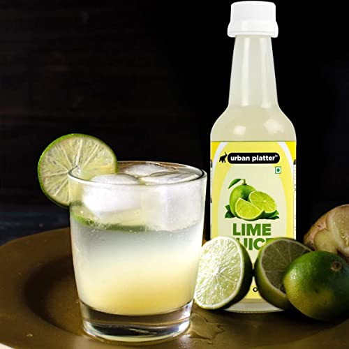 Image of Urban Platter Lime Juice Concentrate in Glass Bottle, 190ml [Equivalent of 25 Green Limes!]