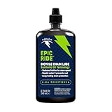 White Lightning Epic Ride All Conditions Light Bicycle Chain Lube, 8-Ounce Drip Squeeze Bottle